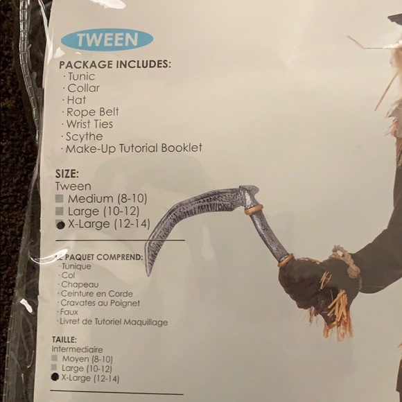 Scarecrow costume - size X-Large (12-14) - Picture 3 of 4